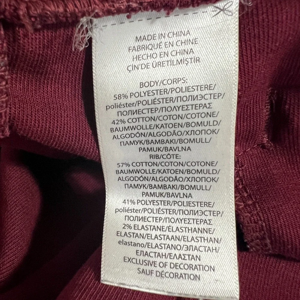 Polo Ralph Lauren Sweatpants Joggers Mens Large Burgundy Red Blue Pony Pants